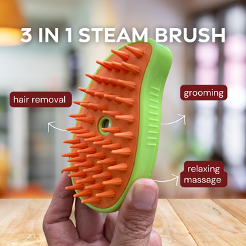 Steamy Pet Brush - Grooming & Hair Removal