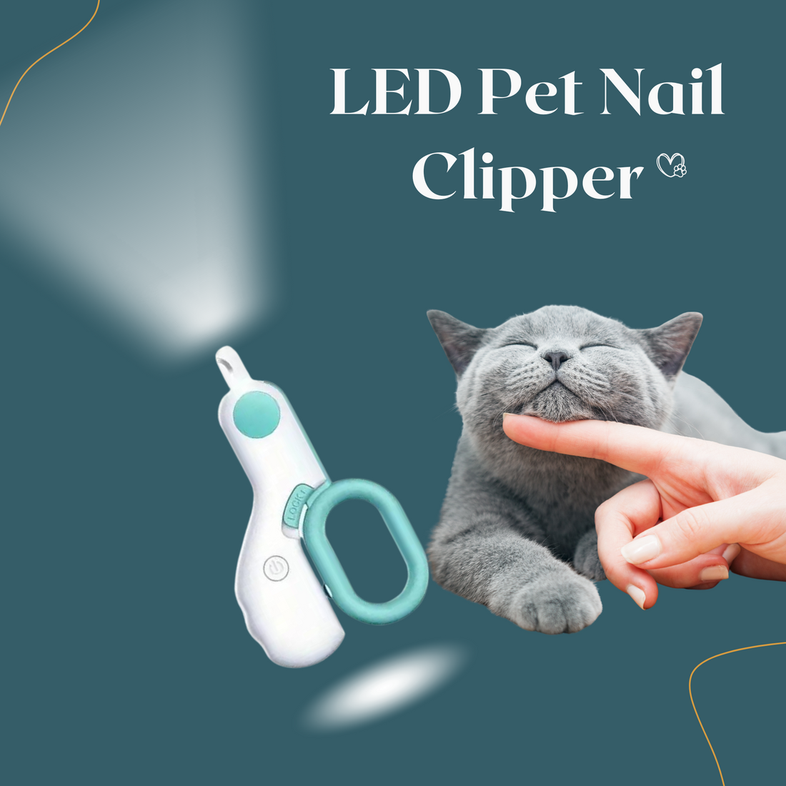 LED Light Cat Dog Nail Clipper